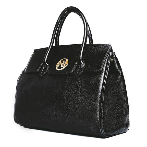 Ophelia Handbag in Pebble Leather - Nuciano Handbags