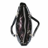 Aaliyah Tote Handbag in Black Pebble Leather