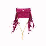 Sharae Handbag in Suede Leather - Nuciano Handbags