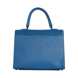 Nylah Handbag in Blue Saffiano Leather