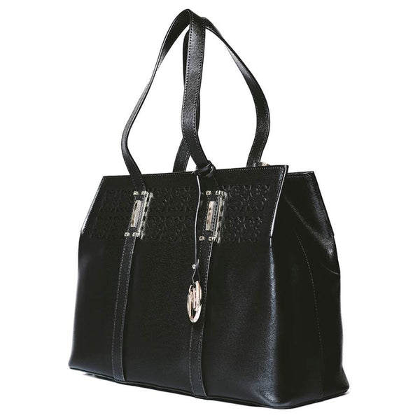 Zina Shoulder Bag in Tree Grain Leather - Nuciano Handbags